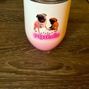 Personalized 12oz insulated wine tumbler. Can be personalized with an image/name